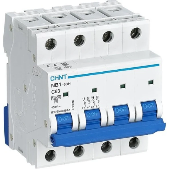 Chnt W Otomat 4P C 63A 10kA 179920 ürün görseli 1