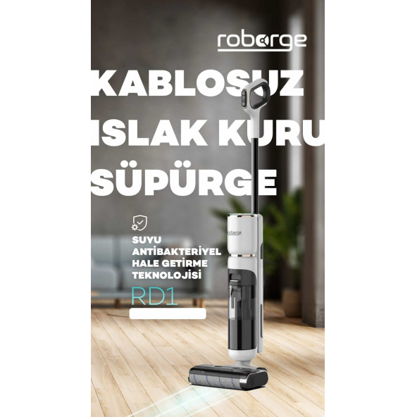 Roborge RD1 Islak Kuru Dikey Süpürge - Resim 3