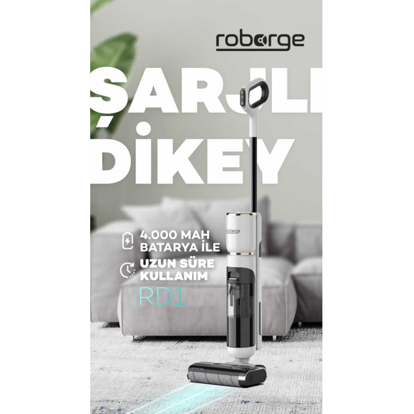Roborge RD1 Islak Kuru Dikey Süpürge - Resim 5