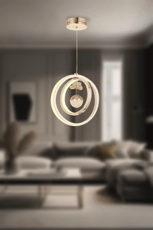 Eray Aydınlatma 9983-3 3lü Led Gold Avize - Resim 2