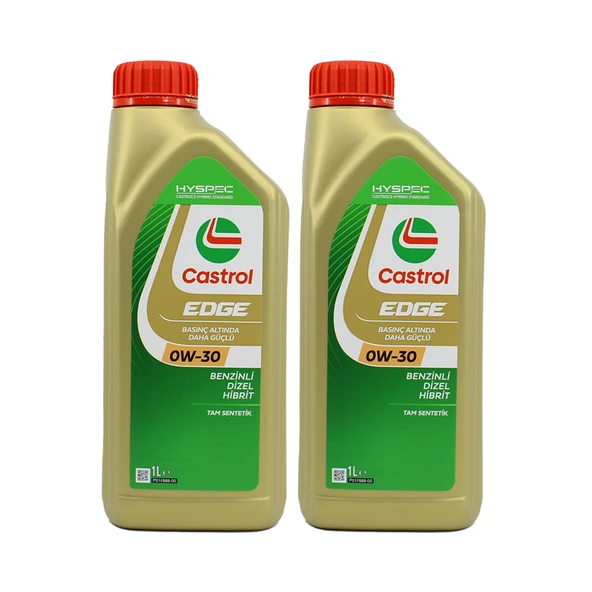 Castrol Edge 0W-30 1 Lt Tam Sentetik Motor Yağı (2 Adet) ürün görseli 1