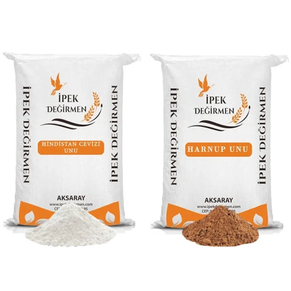 İpek Değirmen Glutensiz Hindistan Cevizi Unu Harnup Unu Doğal Katkısız 2 KG ürün görseli 1