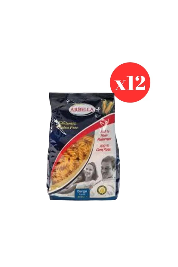 Arbella GLUTENSİZ Burgu Makarna 400 Gr 12 Adet ürün görseli 1