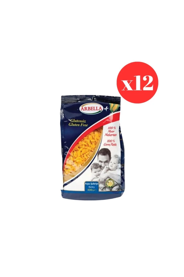 Arbella GLUTENSİZ Arpa Şehriye 400 G 12 Adet ürün görseli 1