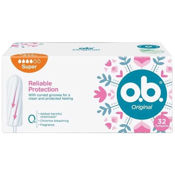 O.B. Original Süper Tampon 32 Adet ürün görseli 1