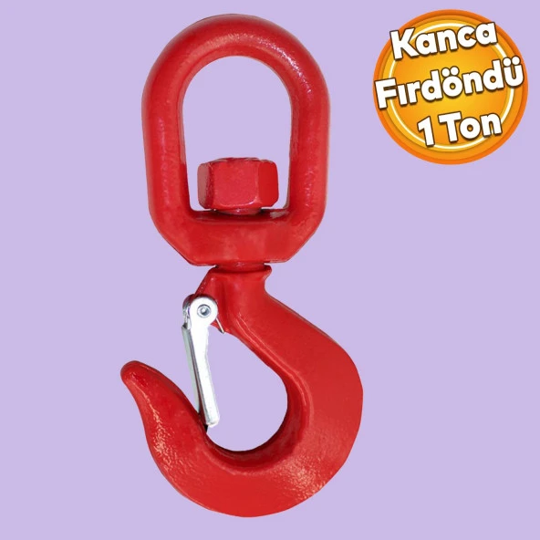Fırdöndü Kuşgöz 1 Tonluk Kanca Yük Taşıma Kaldırma Ekipman Amerikan Tipi Çelik Şantiye Vinç ürün görseli 1