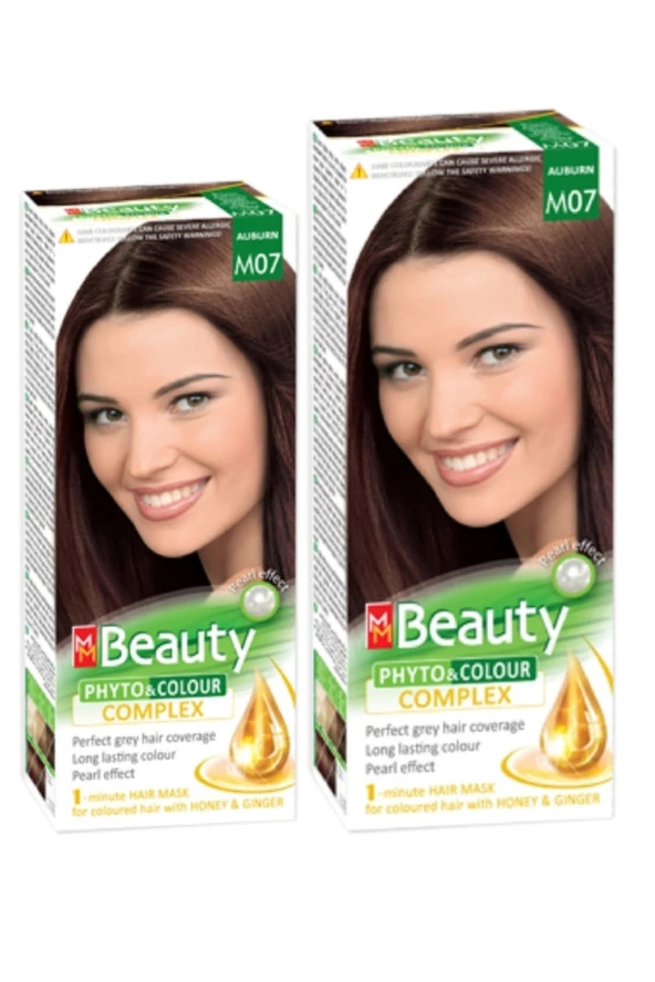 MM Beauty Saç Boyası M 07 ( Kestane ) Set Boya 2 li Set Boya ürün görseli 1