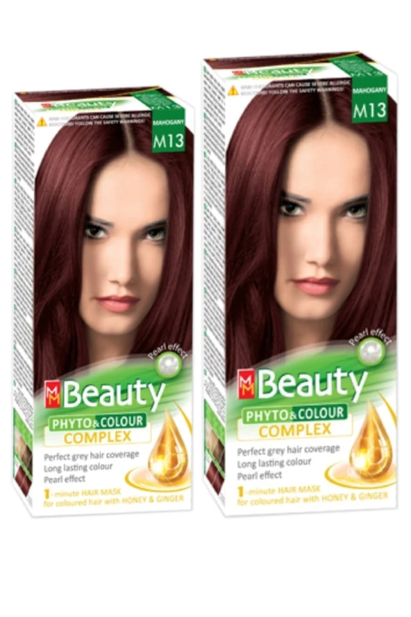 MM Beauty Saç Boyası M 13 (Koyu Kızıl) Set Boya 2 li Set Boya ürün görseli 1