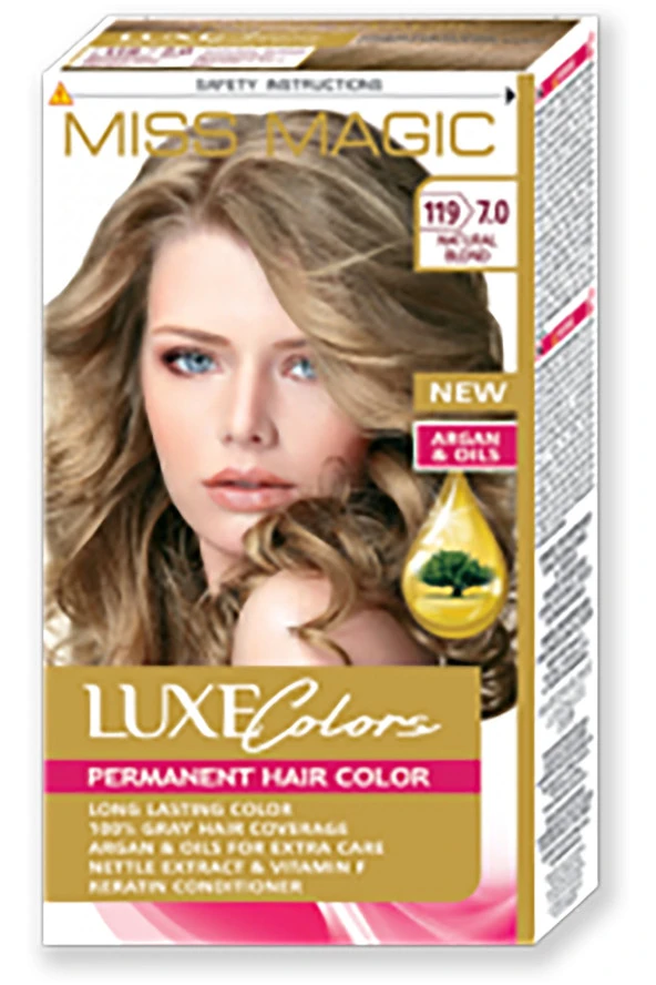 Mıss Magic Saç Boyası (set Boya) Sarı 7,0 (119 Natural Blond) ürün görseli 1