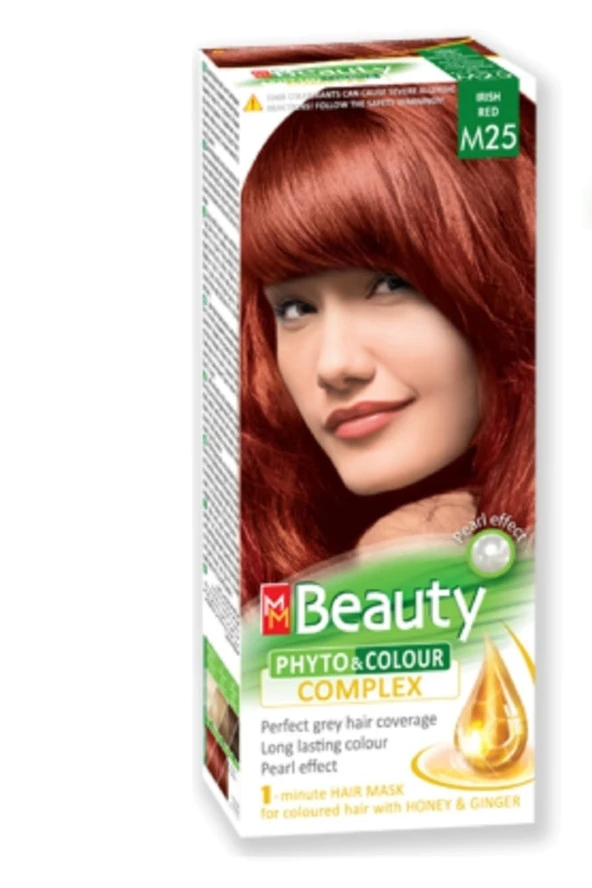 MM Beauty Saç Boyası M 25 (Kızıl) Set Boya ürün görseli 1