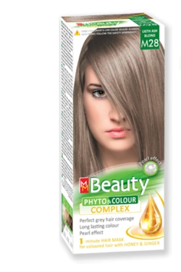 MM Beauty Saç Boyası M 28 (Açık Kül Sarısı) Set Boya ürün görseli 1