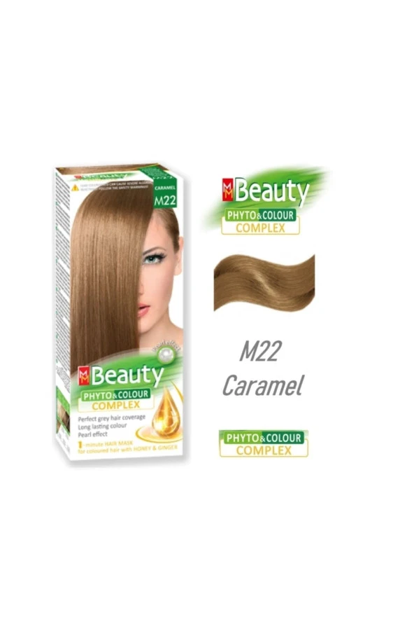 MM Beauty Saç Boyası M 22 (Açık Kumral Karamel) Set Boya ürün görseli 1