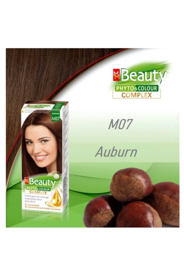 MM Beauty Saç Boyası M 07 (KESTANE) Set Boya - Resim 2