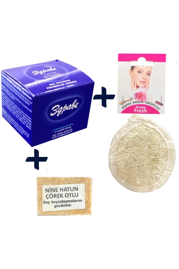 Zdrave Krem & Tempofresh Loofah Pon Pon Yüz Pedi & Çörek Otlu Sabun ürün görseli 1