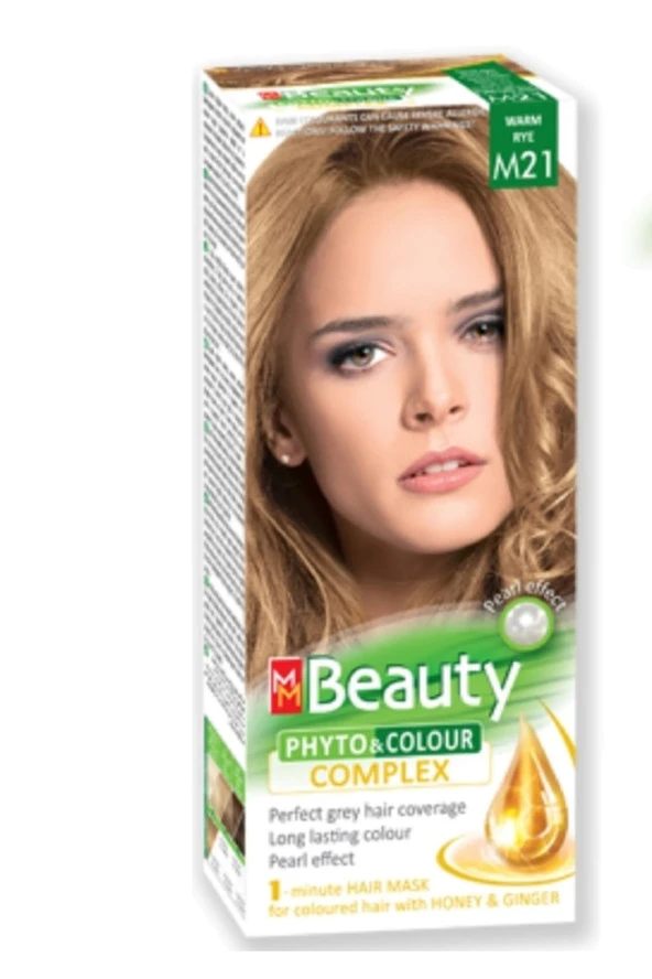 MM Beauty Saç Boyası M 21 (Doğal Küllü Platin) Set Boya ürün görseli 1