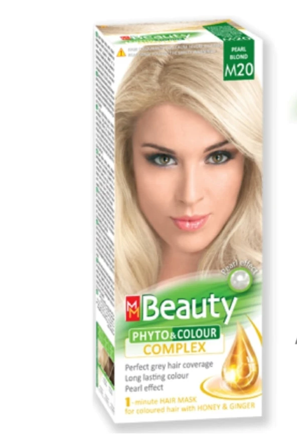 MM Beauty Saç Boyası M 20 (Küllü Sarı) Set Boya ürün görseli 1