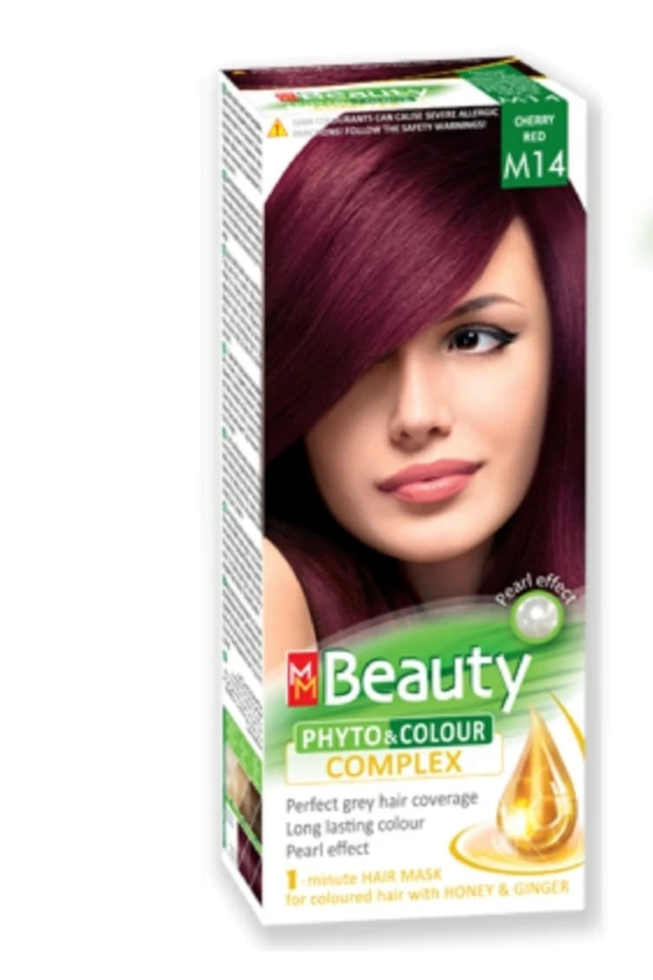 MM Beauty Saç Boyası M 14 (Vişne Kızıl) Set Boya ürün görseli 1