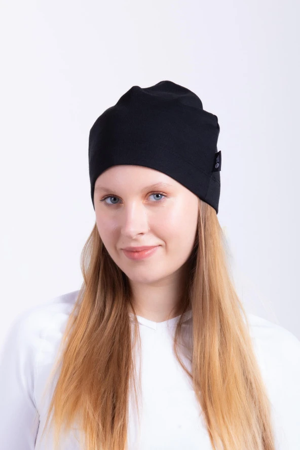OIL COMPANY Siyah Termal Bere Basic Unisex OC0024 - Resim 3