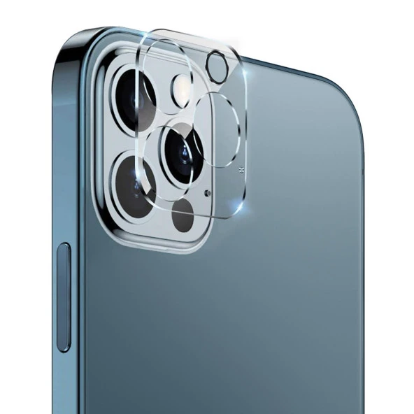 Vendas iPhone 13 Pro Max Tam Uyumlu Şeffaf Cam Kamera Lens Koruyucu ürün görseli 1