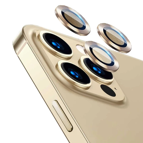Vendas iPhone 13 Pro Max Lins Serisi Renkli Çerçeveli Kamera Lens Koruyucu ürün görseli 1
