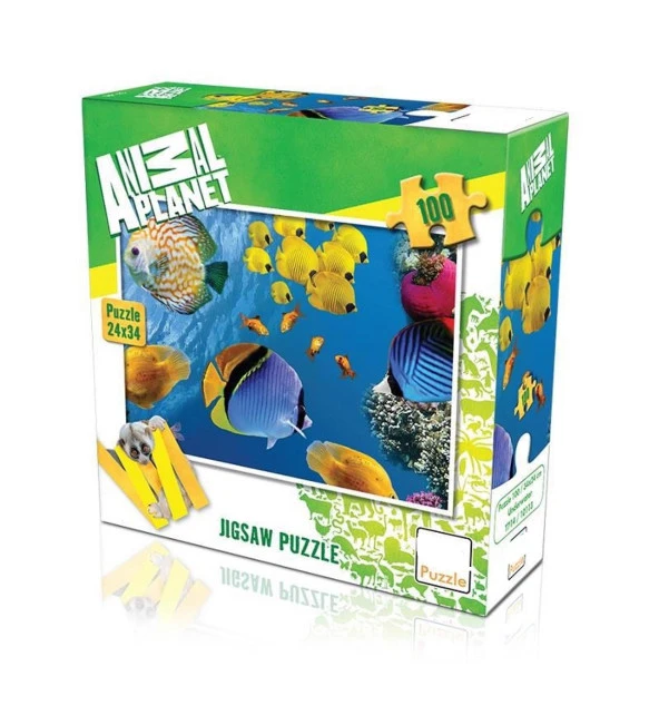 Hayal Sepeti Puzzle  BALIKLAR modeli  100 Parça 24X34Cm ürün görseli 1