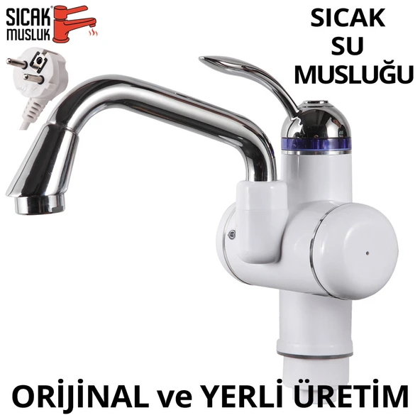 Elektrikli Sıcak Musluk Ani Su Isıtıcı Termal Şofben Musluk ASG-2B ürün görseli 1