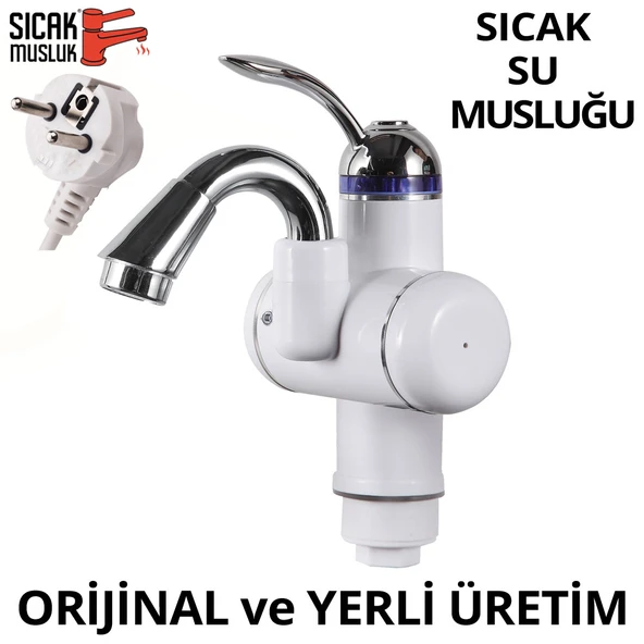 Elektrikli Sıcak Musluk Ani Su Isıtıcı Termal Şofben Musluk ASG-3B ürün görseli 1