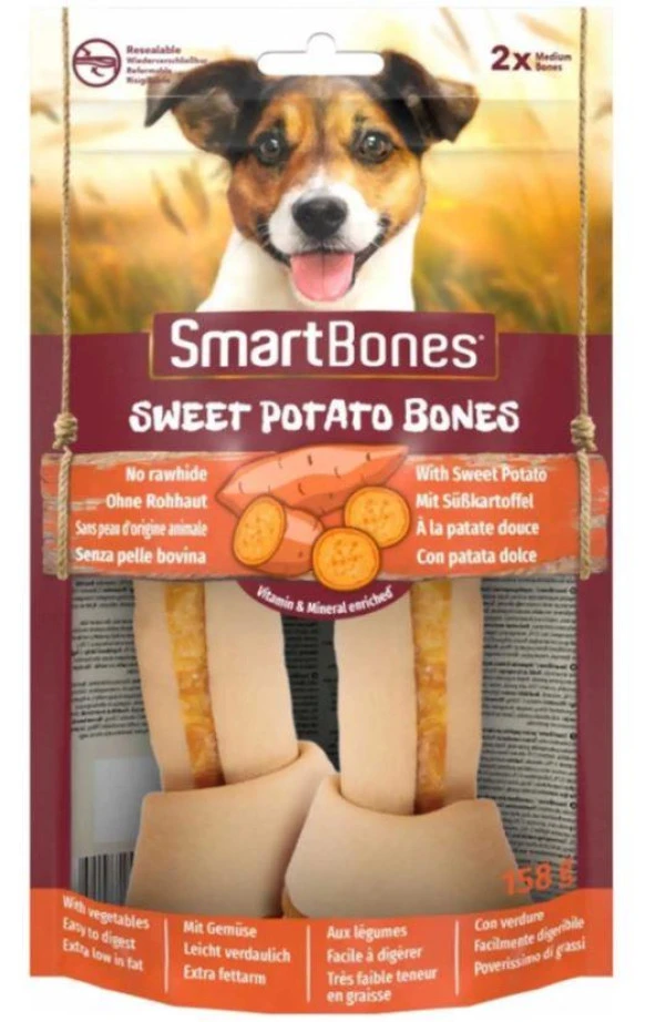 SmartBones Tavuklu Tatlı Patatesli Medium Köpek Ödülü 2'li ürün görseli 1