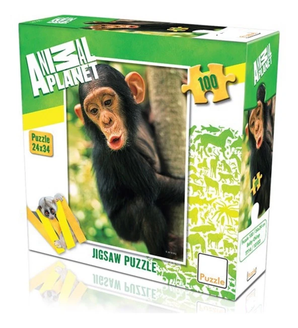 Hayal Sepeti Puzzle Maymun Puzzle 100 Parça 24X34Cm ürün görseli 1