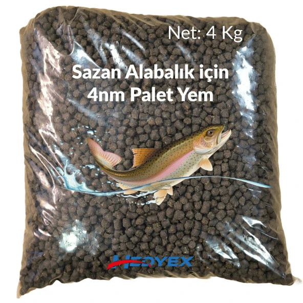 Hedyex 4nm Palet Yem 4Kg Sazan Alabalık için Palet Yem ürün görseli 1