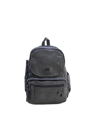 Y.S.Deri Mini Boy Kadın Sırt Çantası Vegan Deri Bayan Çantası 27*20 Cm Yumuşak Yıkama Suni Deri ürün görseli 1
