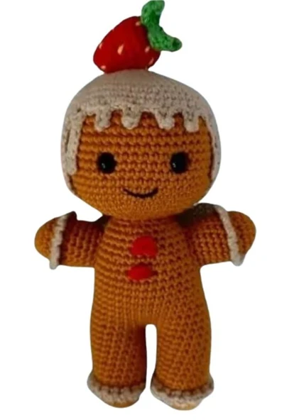 Kurabiye Adam Amigurumi Organik Oyuncak ürün görseli 1