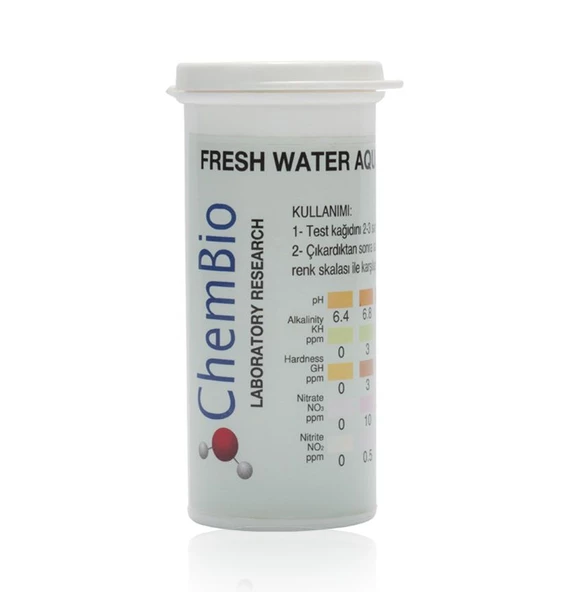 ChemBio Akvaryum Test Kiti PH Sertlik Nitrat Nitrit Alkalinite ürün görseli 1