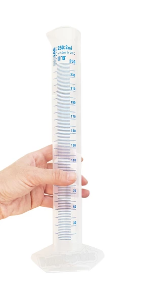 ISOLAB 250ml Plastik Mezür Mavi Skala - Resim 5