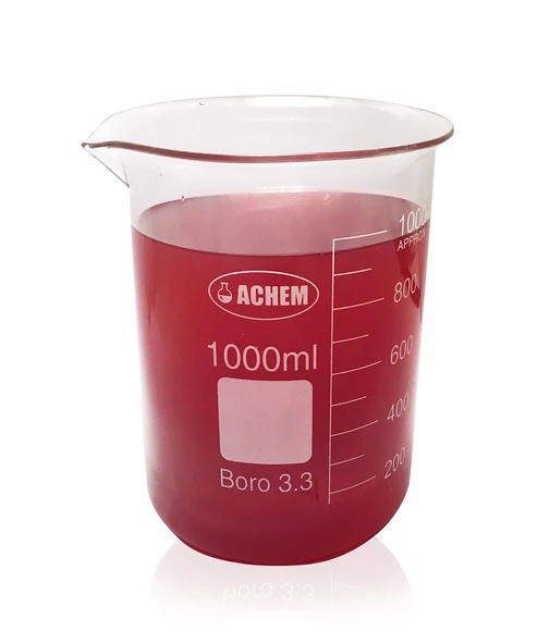 ACHEM 1000ml Cam Beher Kısa Form - Resim 3