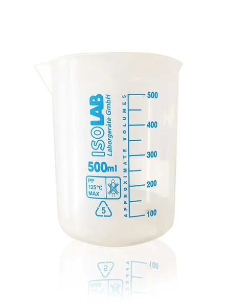 ISOLAB 500ml Ölçü Kabı Beher Mavi Skala ürün görseli 1