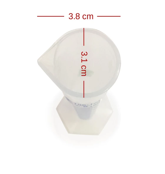 ISOLAB 100ml Plastik Mezür Mavi Skala - Resim 4