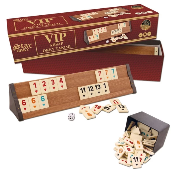 Star Vip Ahşap Okey Takımı ürün görseli 1