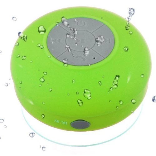 Su Geçirmez Mini Bluetooth Duş Hoparlörü (Yeşil) ürün görseli 1