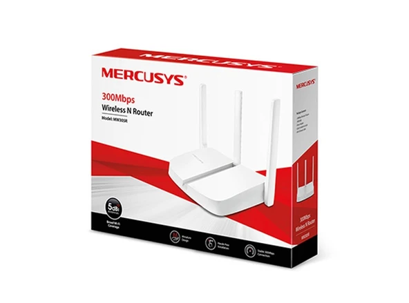 Tp-Link Mercusys MW305R 4 Port 300Mbps Kablosuz Wi-Fi N Router ürün görseli 1