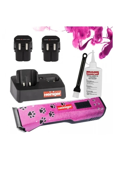 Heiniger Saphir Pink İki Akülü Evcil Hayvan Kırkma Makinesi ürün görseli 1