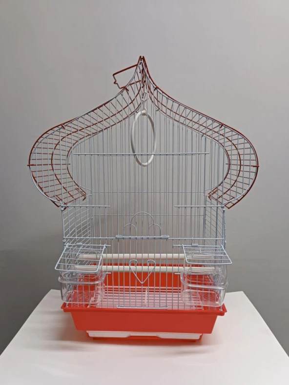 NetX Damla Kırmızı Kafes H1105A-R 40x23x52 cm Kanarya Muhabbet Kuşu için ürün görseli 1