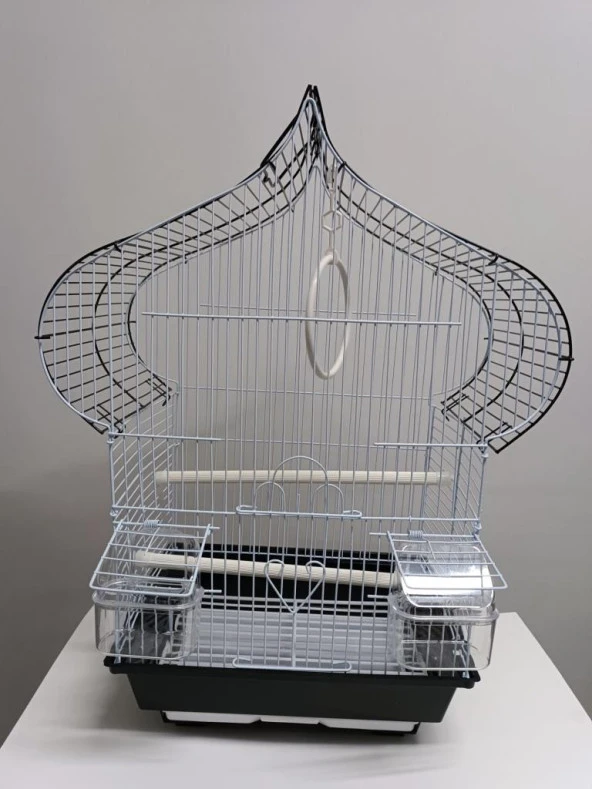 NetX Damla Siyah Kafes H1105A-R 40x23x52 cm Kanarya Muhabbet Kuşu için ürün görseli 1