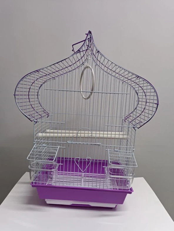 NetX Damla Mor Kafes H1105A-R 40x23x52 cm Kanarya Muhabbet Kuşu için ürün görseli 1