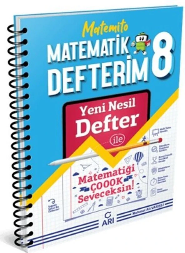 Arı Yayıncılık 8. Sınıf Matematik Akıllı Defteri ürün görseli 1