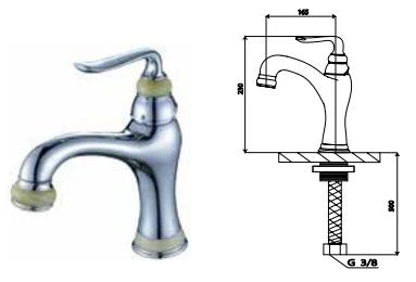 Aceser Saray Lavabo Bataryası 3220102003 - Resim 2