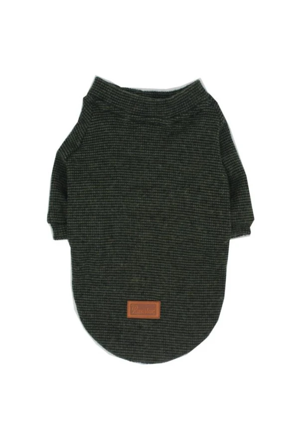 Pawstar Kedi ve KÜÇÜK Köpek Haki Triko Sweat XL Sırt38cm Göğüs55cm Boyun34cm ürün görseli 1