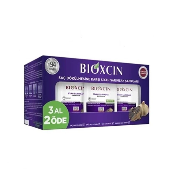 Bioxcin Siyah Sarımsak Şampuanı 300 ml - 3 Al 2 Öde - Resim 2