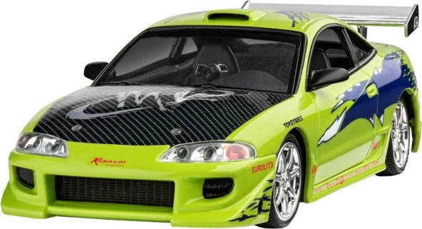 Revell 1:25 Fast & Furious Brians 95 Mitsubishi Eclipse - Resim 2