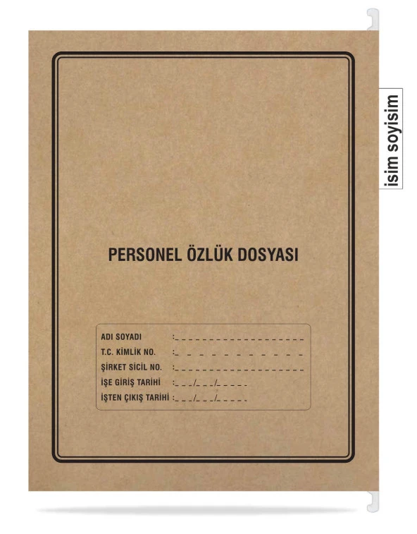 Metal Askılı Personel Özlük Dosyası 4 Yapraklı 1 Adet ürün görseli 1